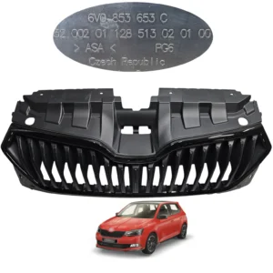Kühlergrill für SKODA FABIA III 18-21R FL BLACK OE (6V0853761A, F9R, 6V0853653C)