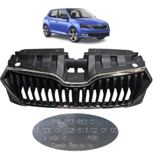 Kühlergrill für SKODA FABIA III 18-21R FL CHROM OE (6V0853653C, 9B9, 6V0853761)